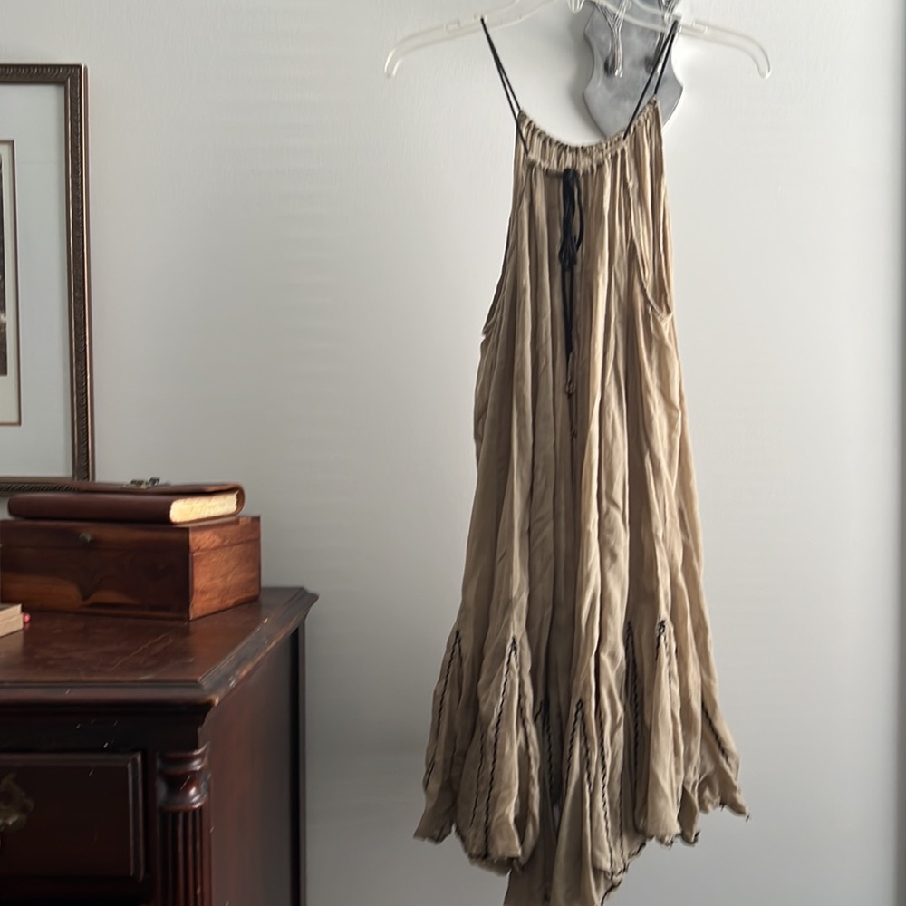 Free People, mid-length, singed dress - Picture 2 of 5